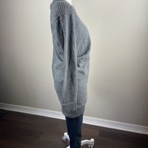 Marc By Marc Jacobs Gray Y2K Asymmetrical Wool Cashmere Sweater Tunic - Picture 3 of 11